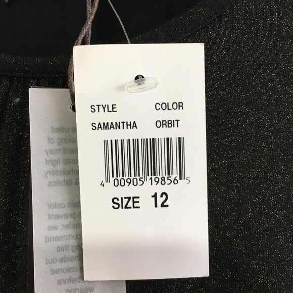 IMOGA Girls Size 12 Fit & Flare Polka Dot Party Dress Black/Gold Glitter NWT - Picture 8 of 15